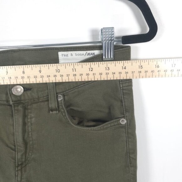 rag & bone / JEAN‎ Skinny DIST ARMY W16020337DAR Size 28 - Picture 6 of 13